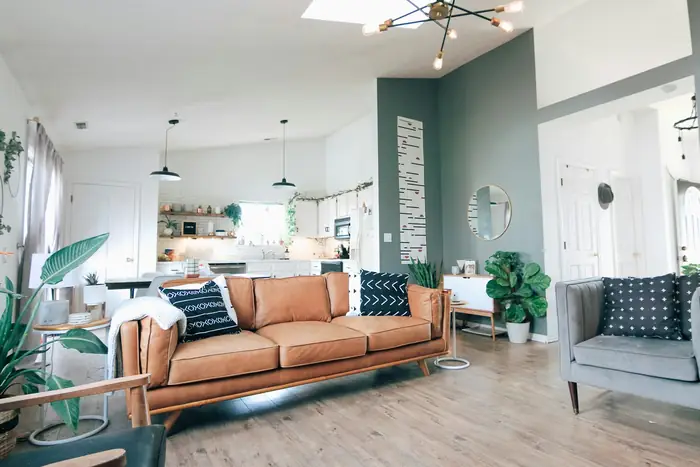 Living room clutter organization NYC